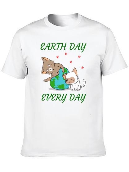 Earth Day Every Day Cute Cats T-Shirt