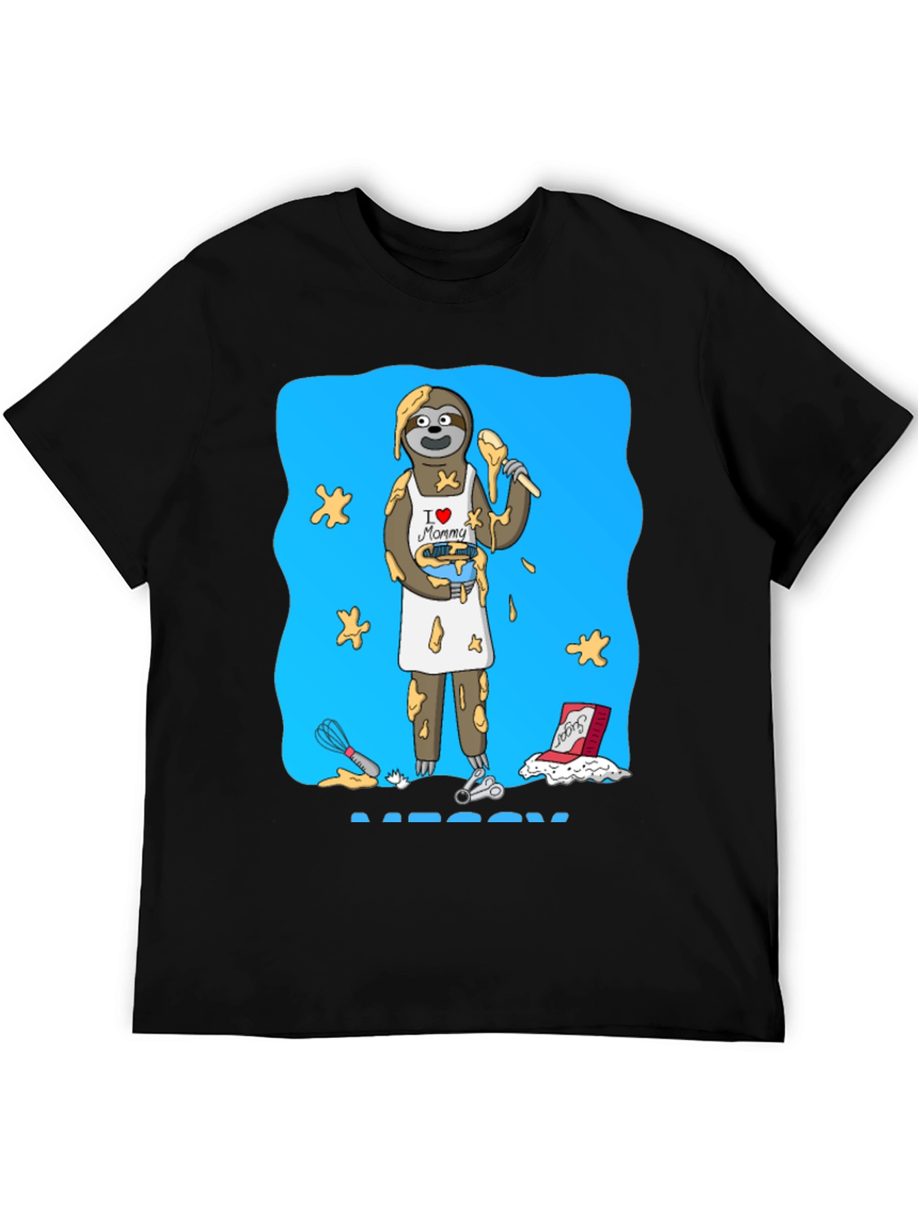 I Love Mommy Sloth Baker T-Shirt
