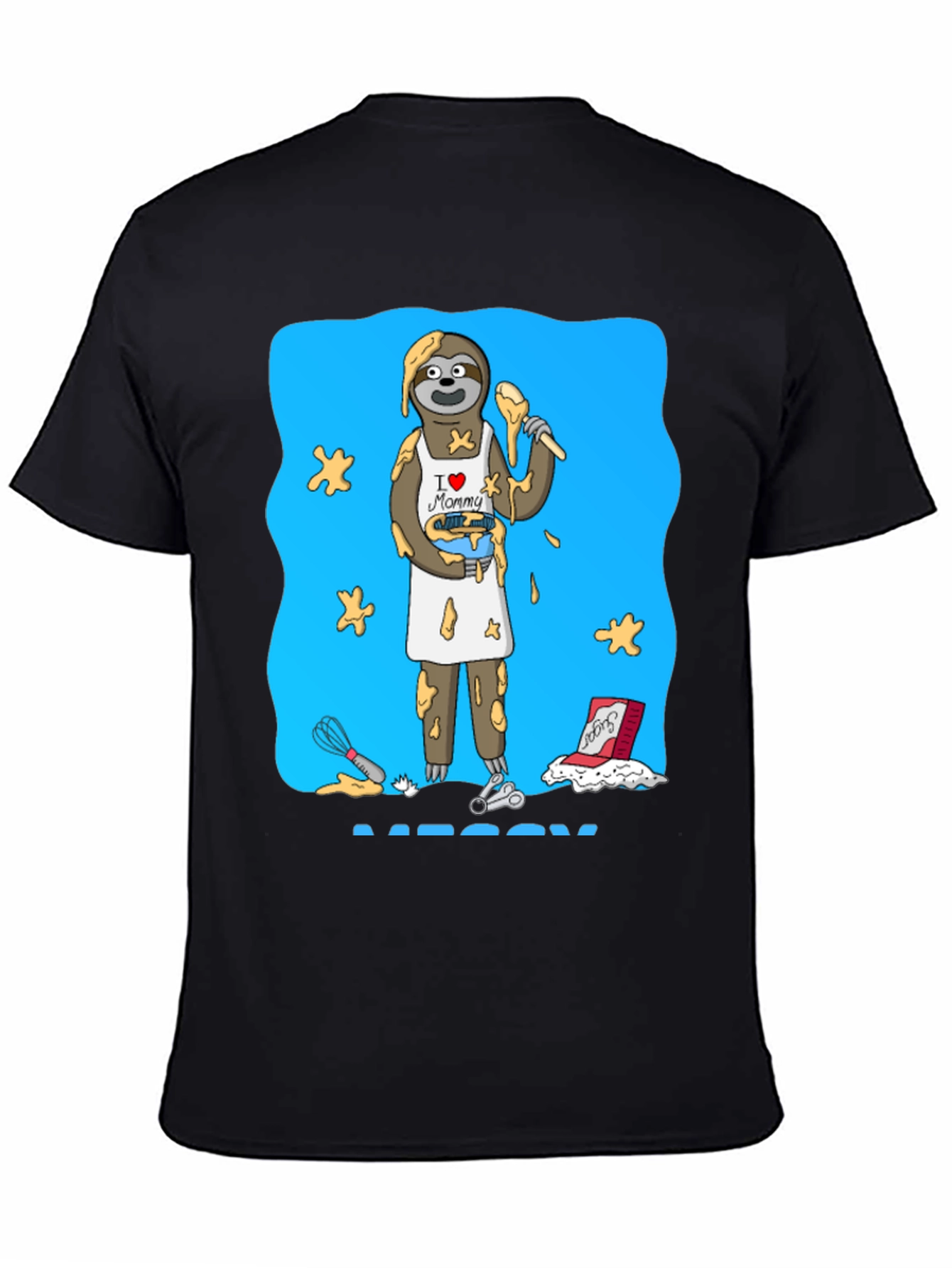 I Love Mommy Sloth Baker T-Shirt