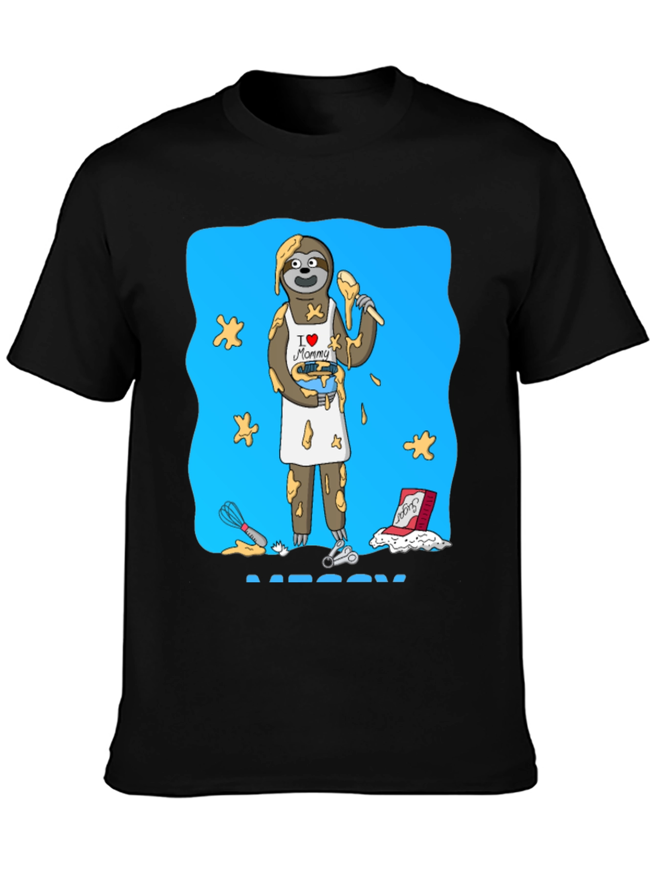 I Love Mommy Sloth Baker T-Shirt