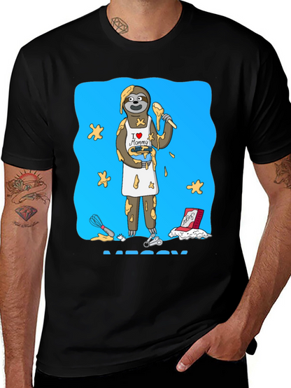 I Love Mommy Sloth Baker T-Shirt