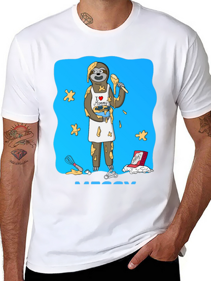 I Love Mommy Sloth Baker T-Shirt