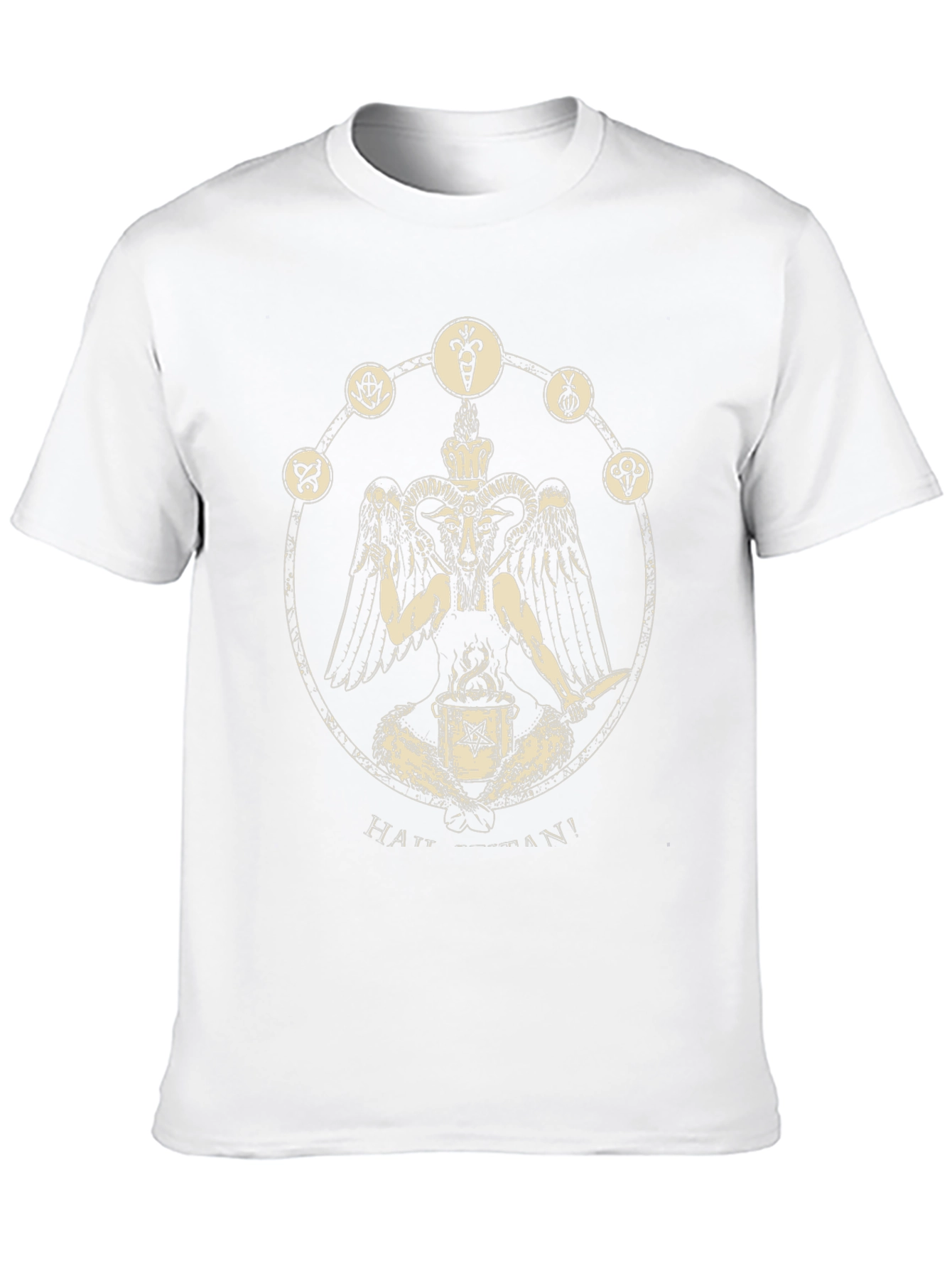 Occult Baphomet Graphic Tee - Black