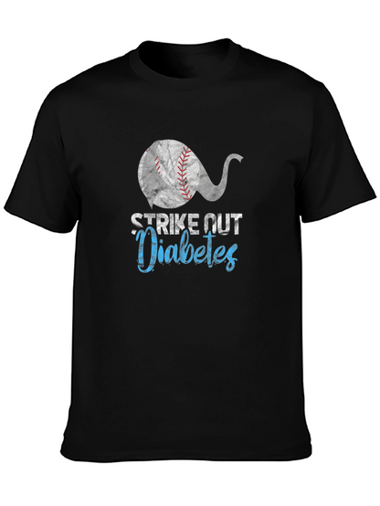 Strike Out Diabetes Baseball T-Shirt