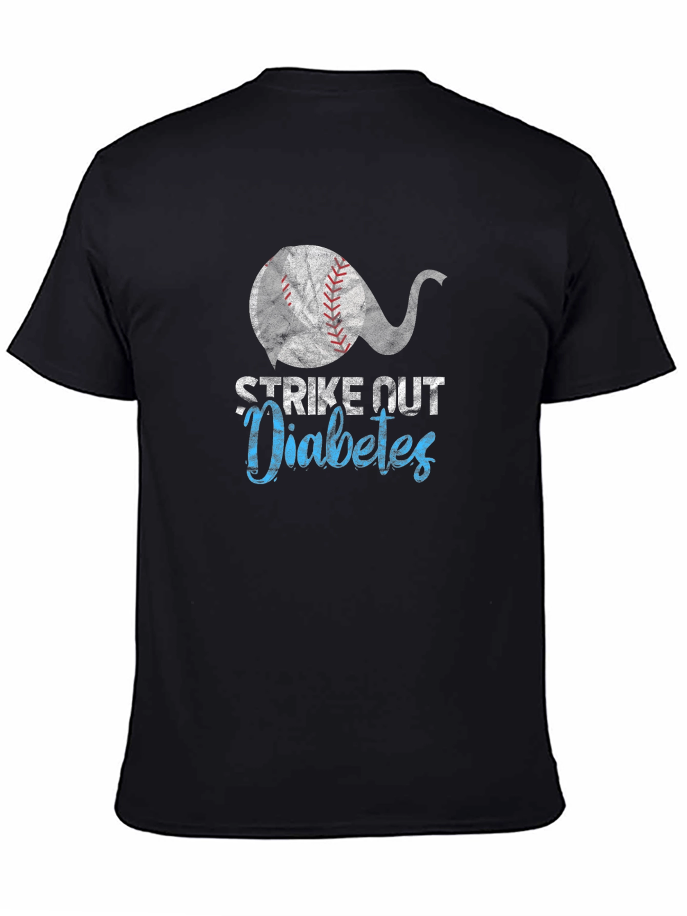 Strike Out Diabetes Baseball T-Shirt