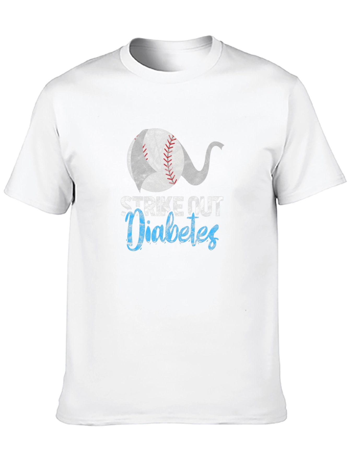 Strike Out Diabetes Baseball T-Shirt