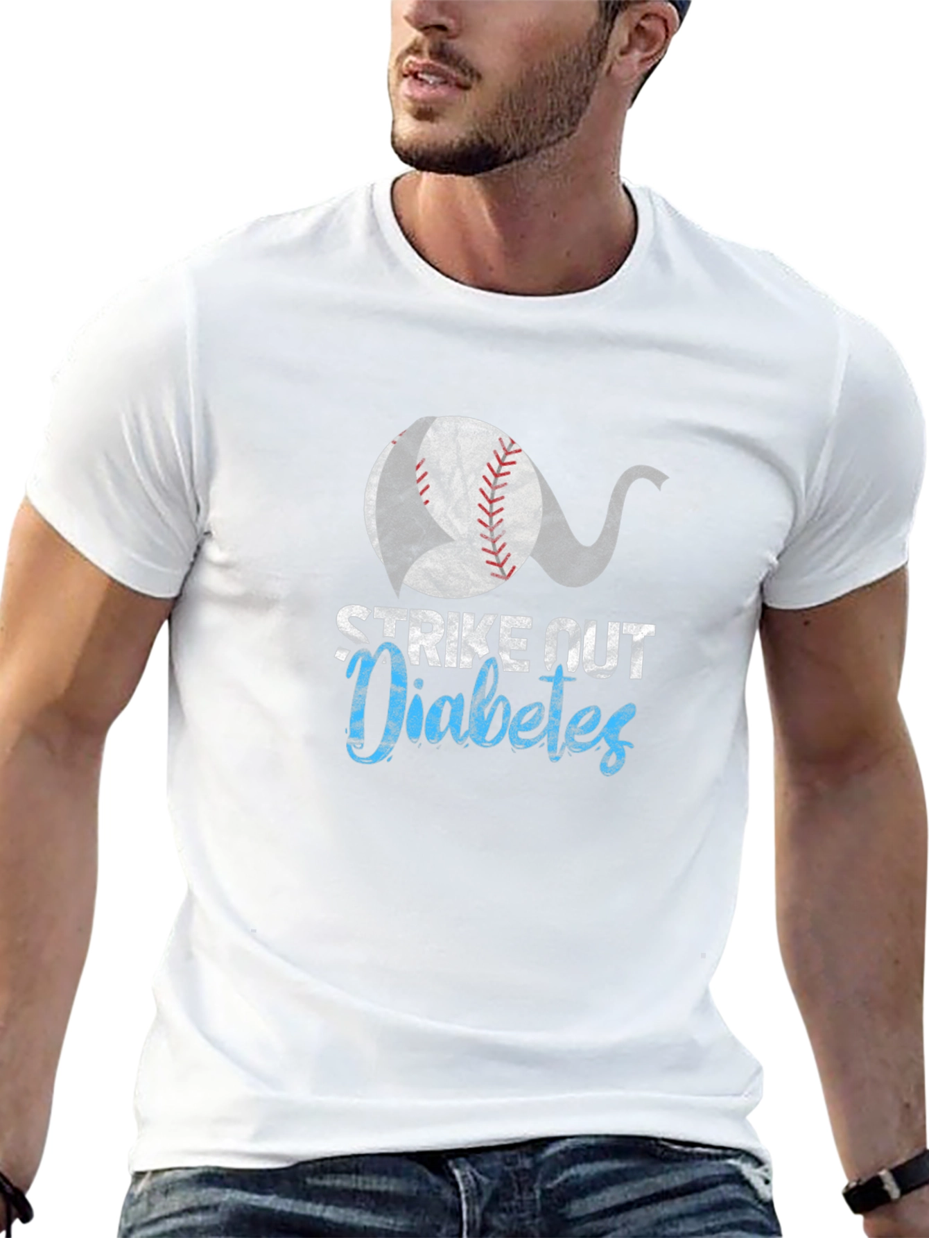 Strike Out Diabetes Baseball T-Shirt
