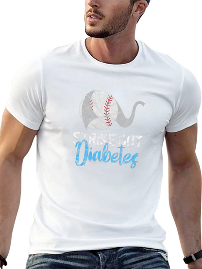 Strike Out Diabetes Baseball T-Shirt