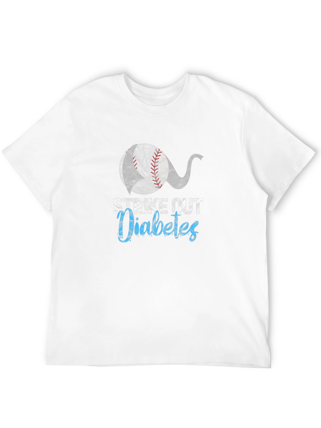 Strike Out Diabetes Baseball T-Shirt