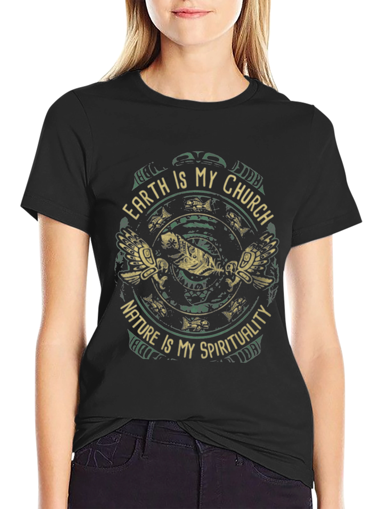 Earth Is My Church Nature Spirituality Graphic Tee