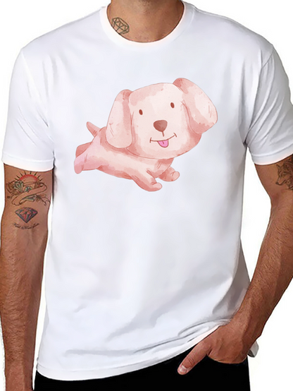 Cute Puppy Dog Black T-Shirt