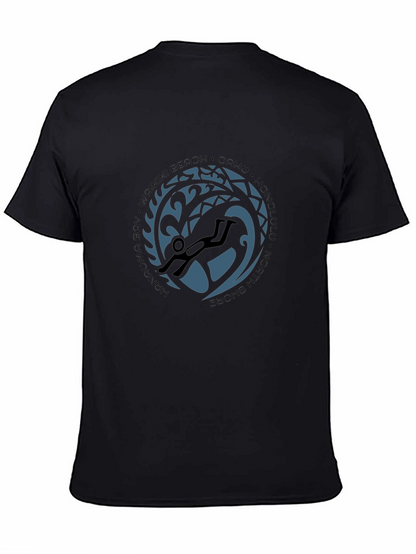Waikiki Scuba Diver Graphic Black Tee