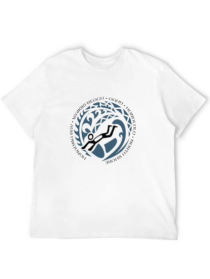 Waikiki Scuba Diver Graphic Black Tee