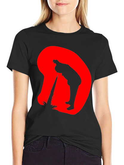 Edgy Silhouette Graphic Black T-Shirt