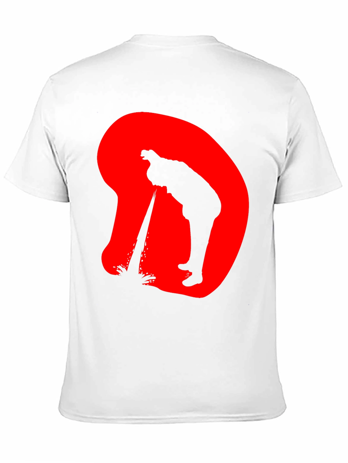 Edgy Silhouette Graphic Black T-Shirt