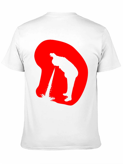 Edgy Silhouette Graphic Black T-Shirt