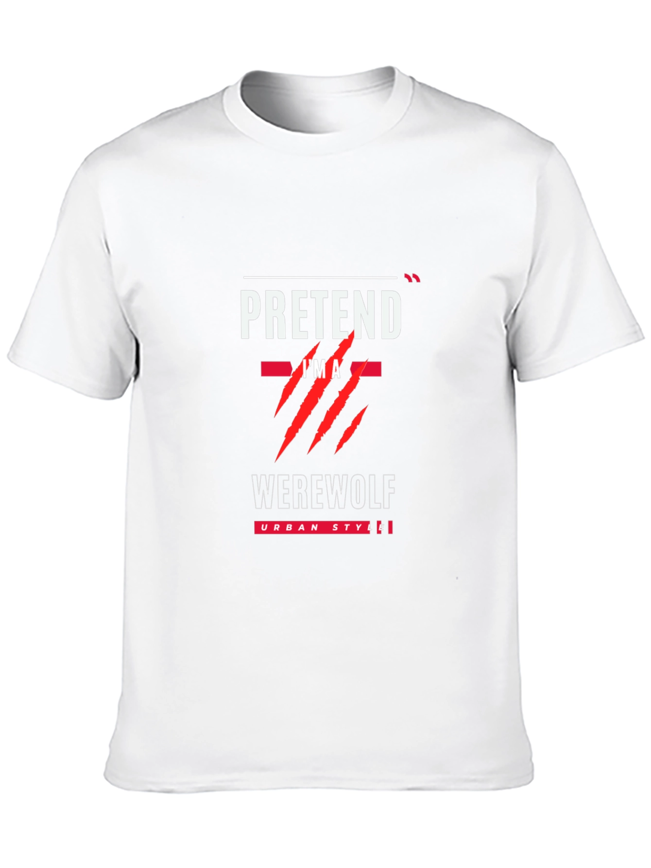 Pretend Im A Werewolf Black T-Shirt