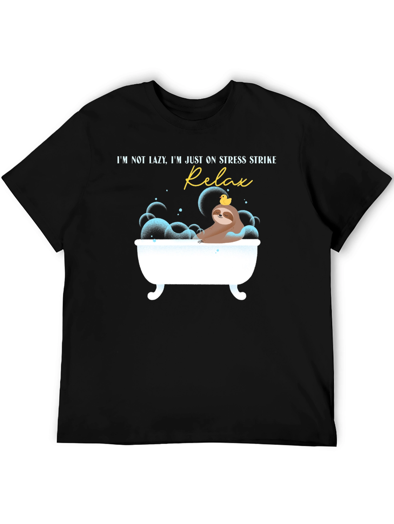 Relax Stress Strike Sloth Graphic T-Shirt