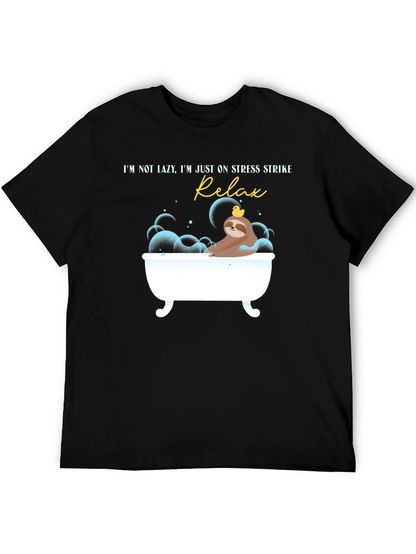 Relax Stress Strike Sloth Graphic T-Shirt