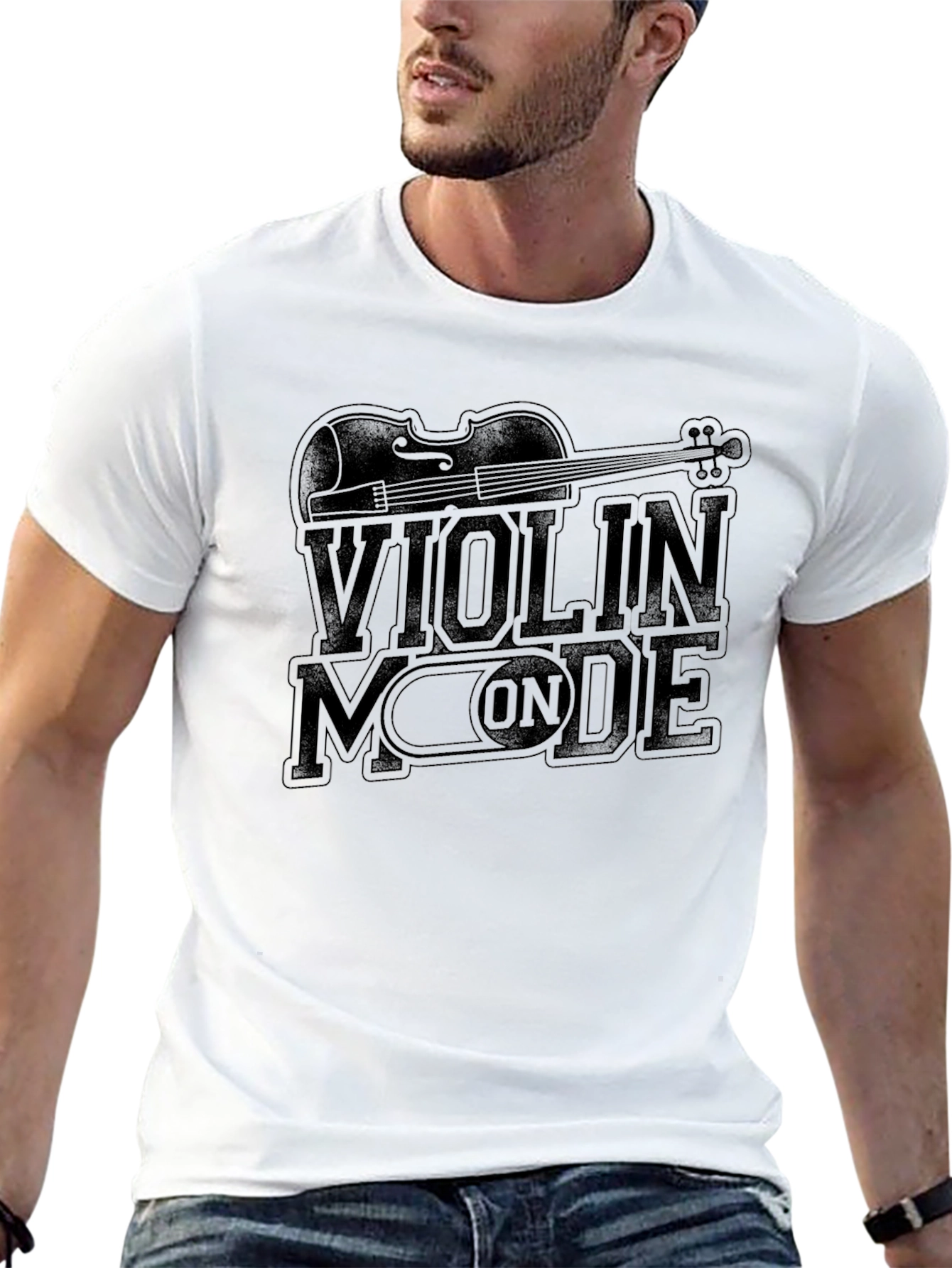Violin Mode ON Graphic T-Shirt - Music Lover Tee