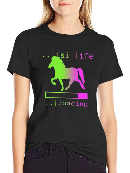 Lisi Life Horse Loading T-Shirt - Black
