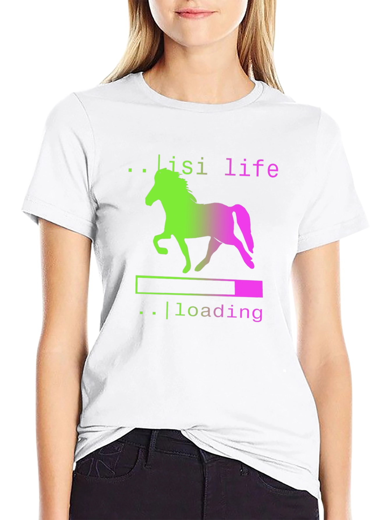 Lisi Life Horse Loading T-Shirt - Black