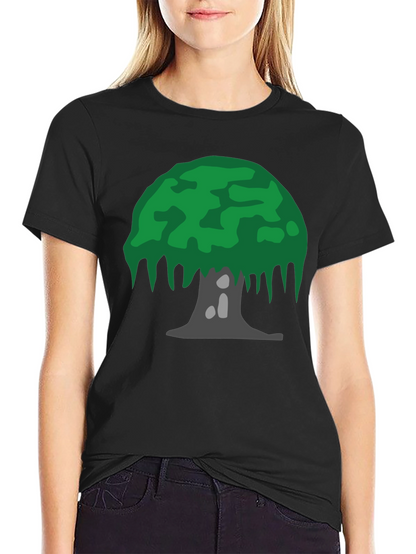 Tree Graphic Tee - Nature Inspired Black T-Shirt