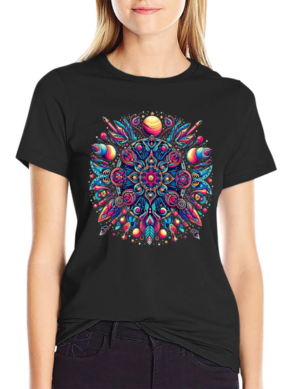 Psychedelic Mandala Graphic Tee - Vibrant Mens T-Shirt