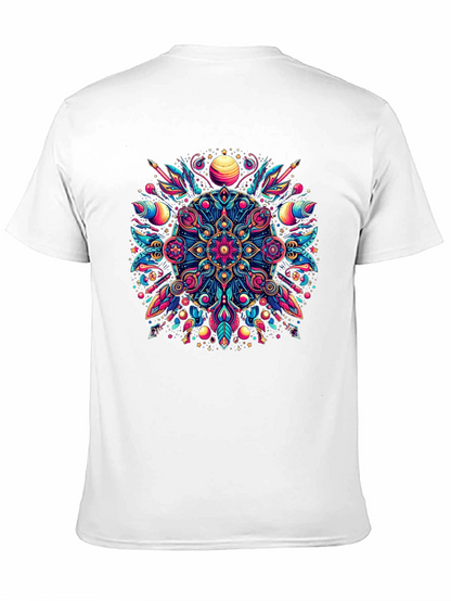 Psychedelic Mandala Graphic Tee - Vibrant Mens T-Shirt