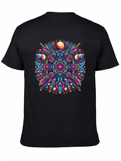 Psychedelic Mandala Graphic Tee - Vibrant Mens T-Shirt