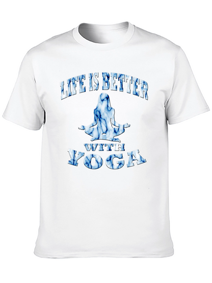 Life is Better with Yoga Graphic T-Shirt