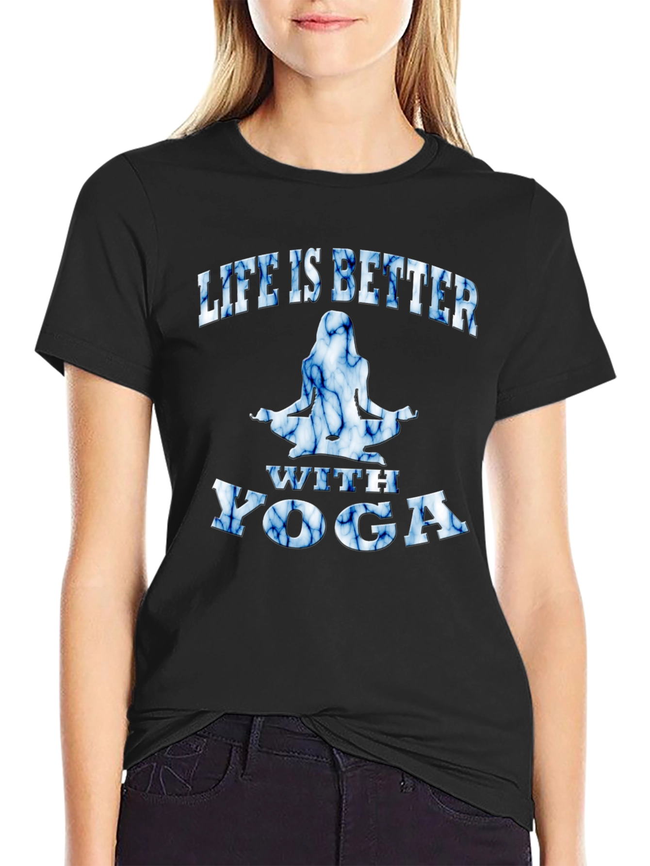 Life is Better with Yoga Graphic T-Shirt