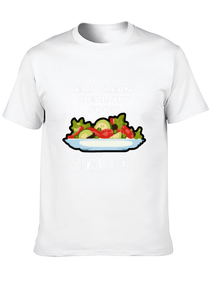 Eat Clean Healthy Food Stay Fit T-Shirt