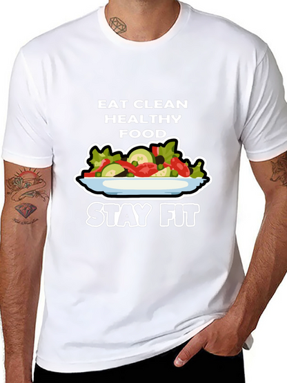 Eat Clean Healthy Food Stay Fit T-Shirt