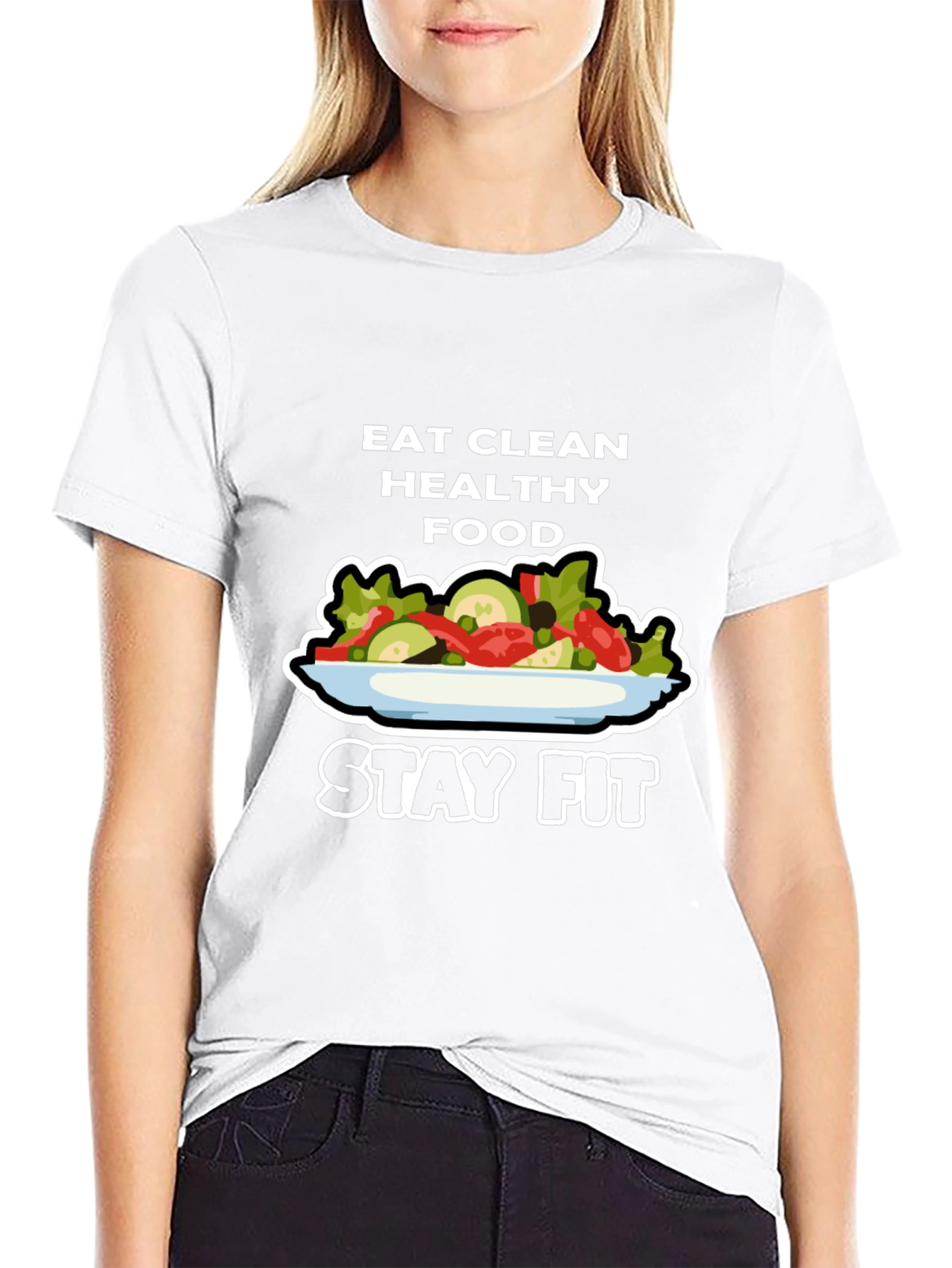 Eat Clean Healthy Food Stay Fit T-Shirt