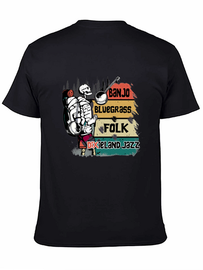 Banjo Skeleton Music T-Shirt