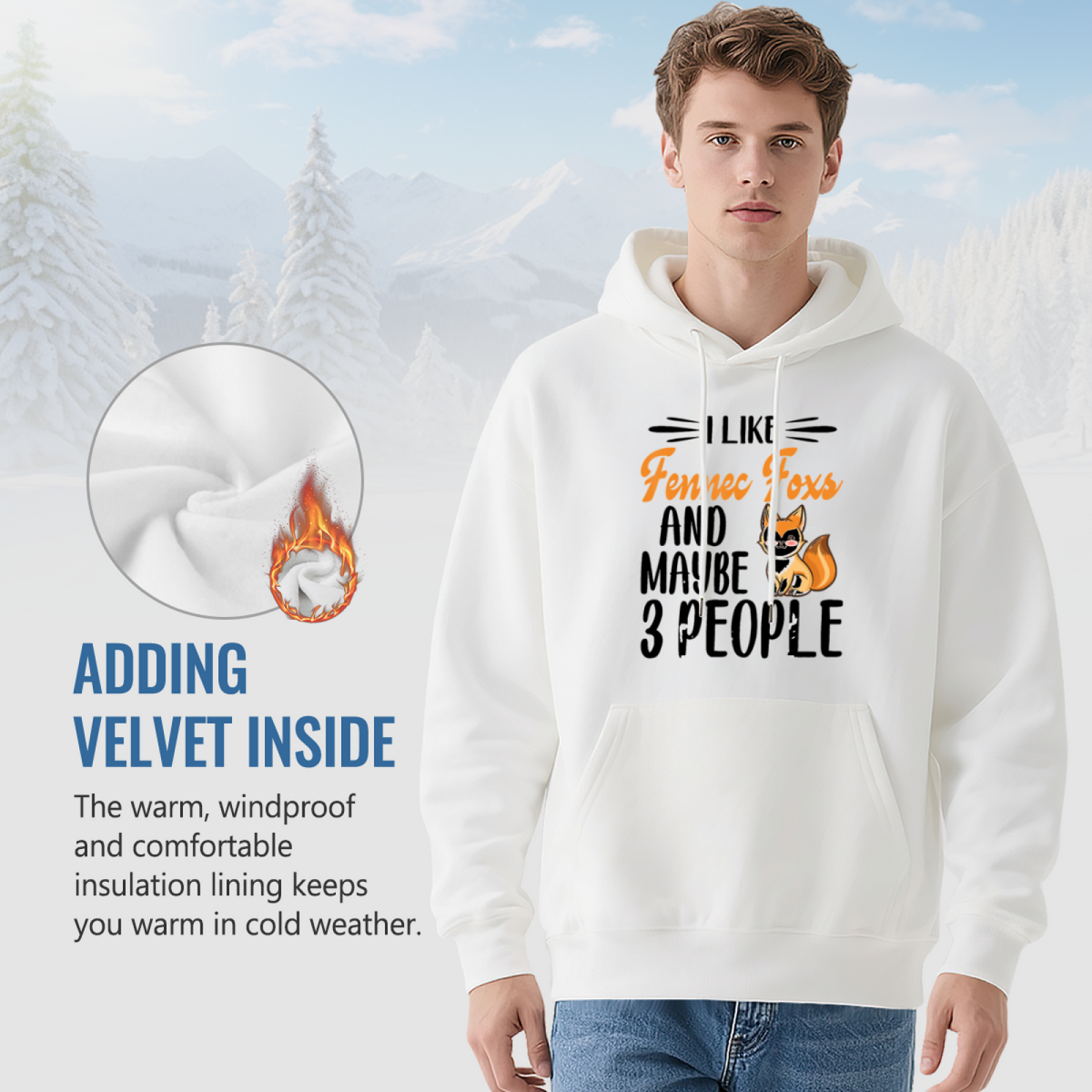 Premium Graphic Hoodie - Typographic Design Reading