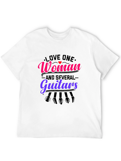 Love One Woman and Several Guitars Graphic Tee