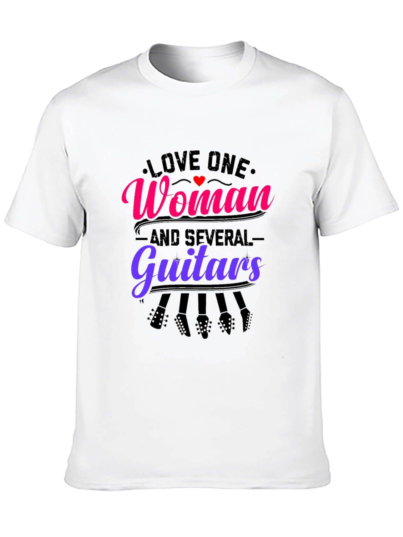 Love One Woman and Several Guitars Graphic Tee