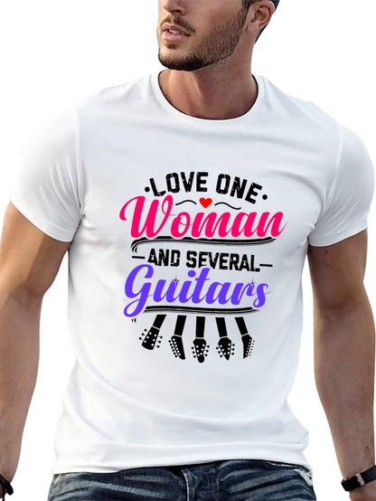 Love One Woman and Several Guitars Graphic Tee