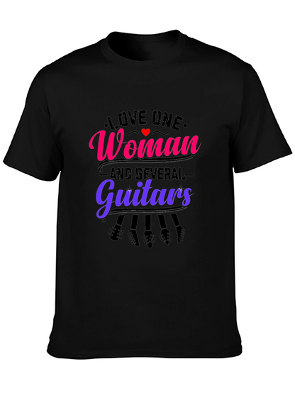 Love One Woman and Several Guitars Graphic Tee