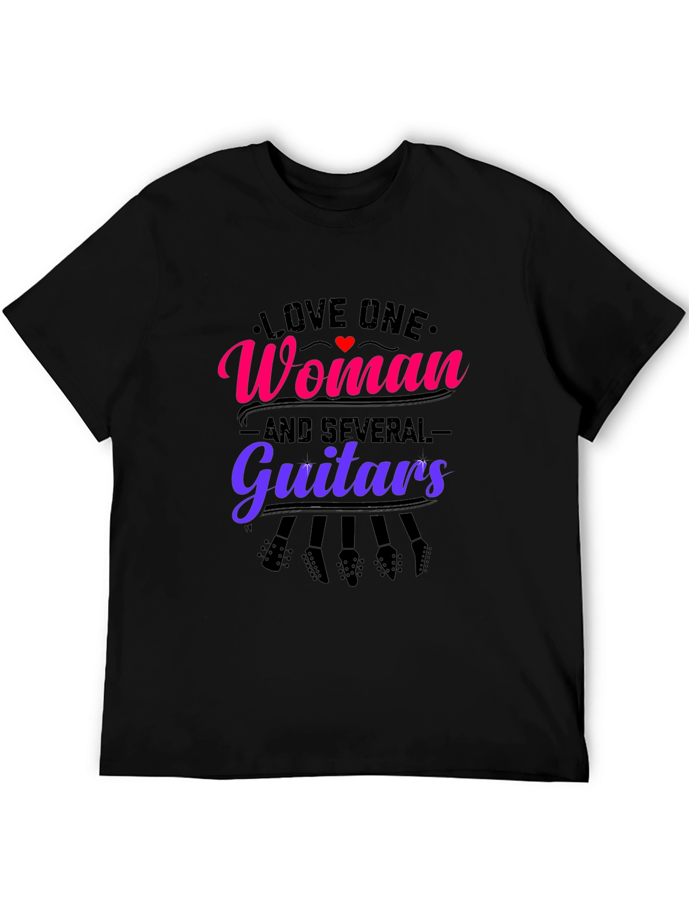 Love One Woman and Several Guitars Graphic Tee