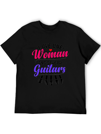 Love One Woman and Several Guitars Graphic Tee