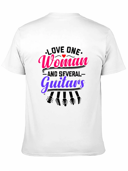 Love One Woman and Several Guitars Graphic Tee