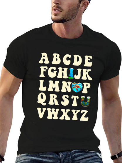 Alphabet Ocean Graphic T-Shirt