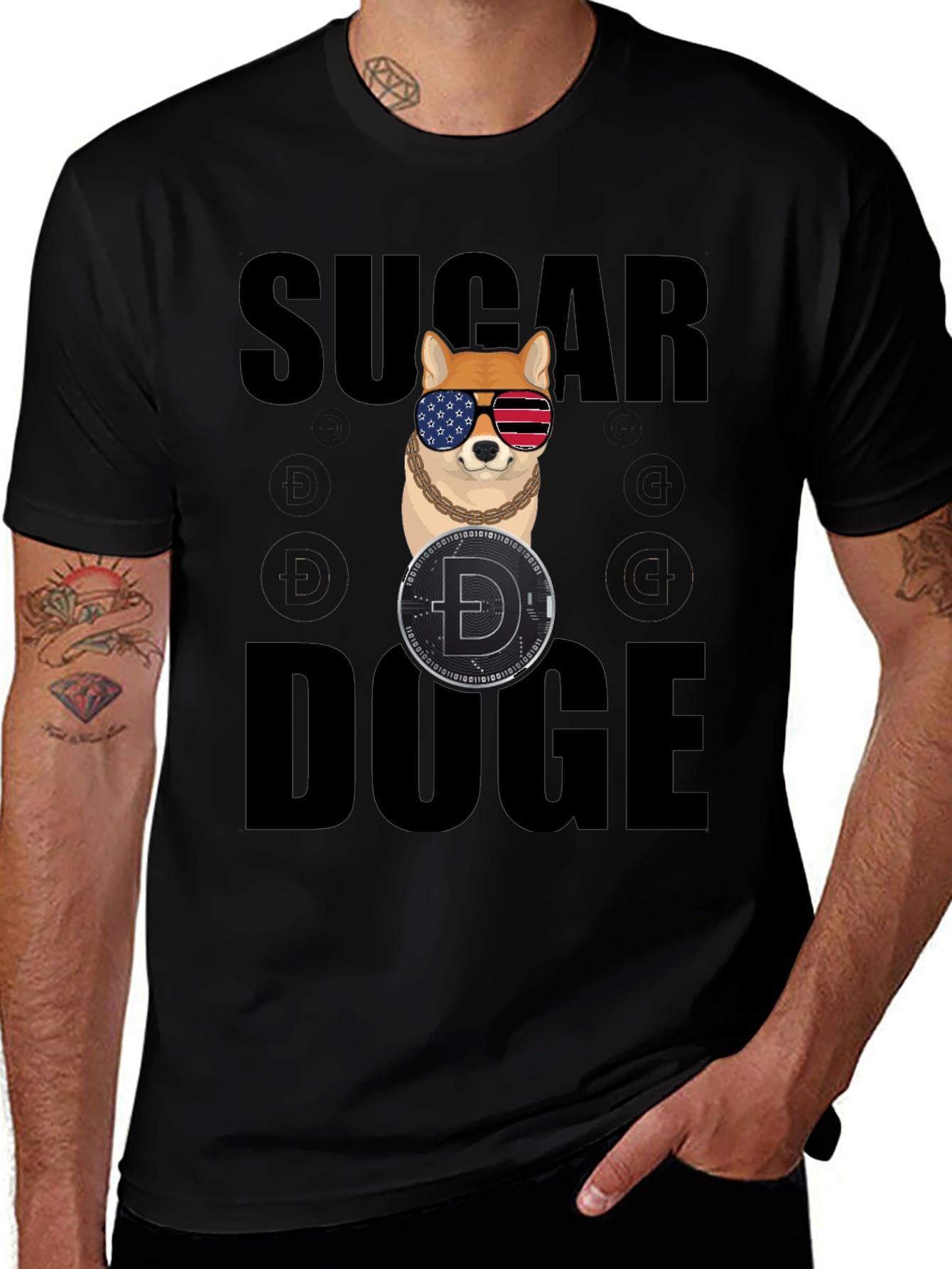 Sugar Doge Black T-Shirt