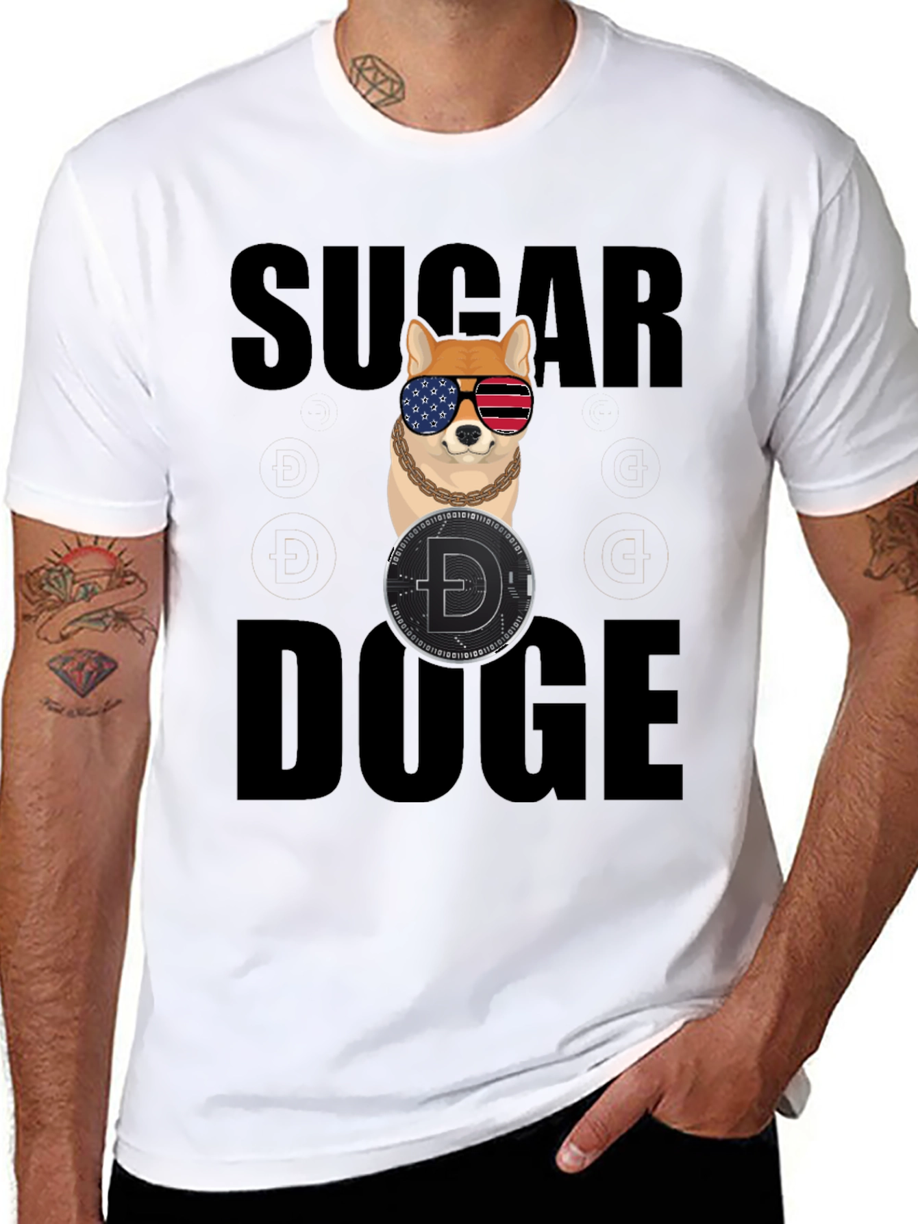 Sugar Doge Black T-Shirt