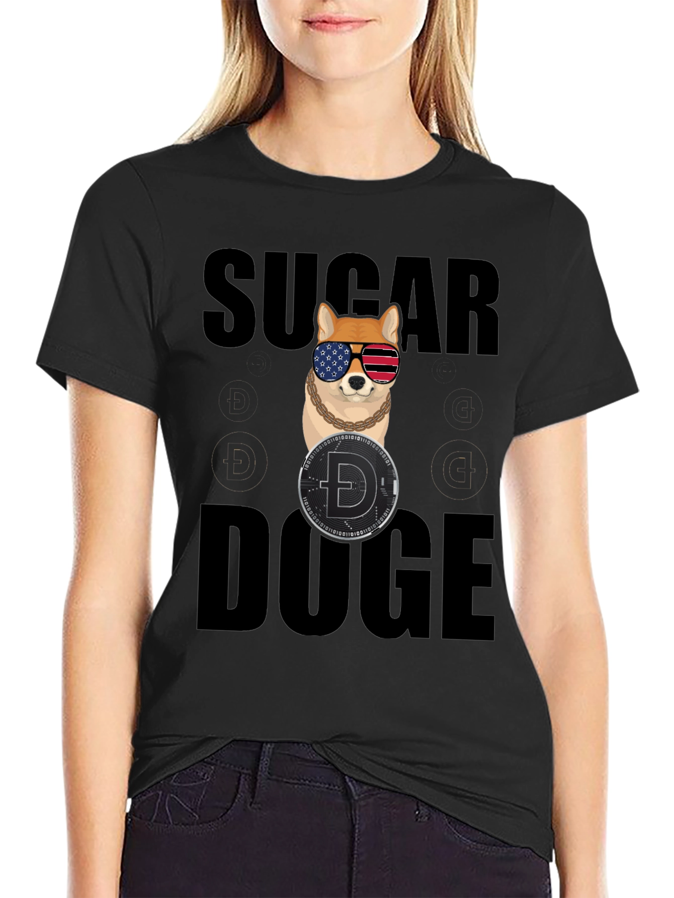Sugar Doge Black T-Shirt
