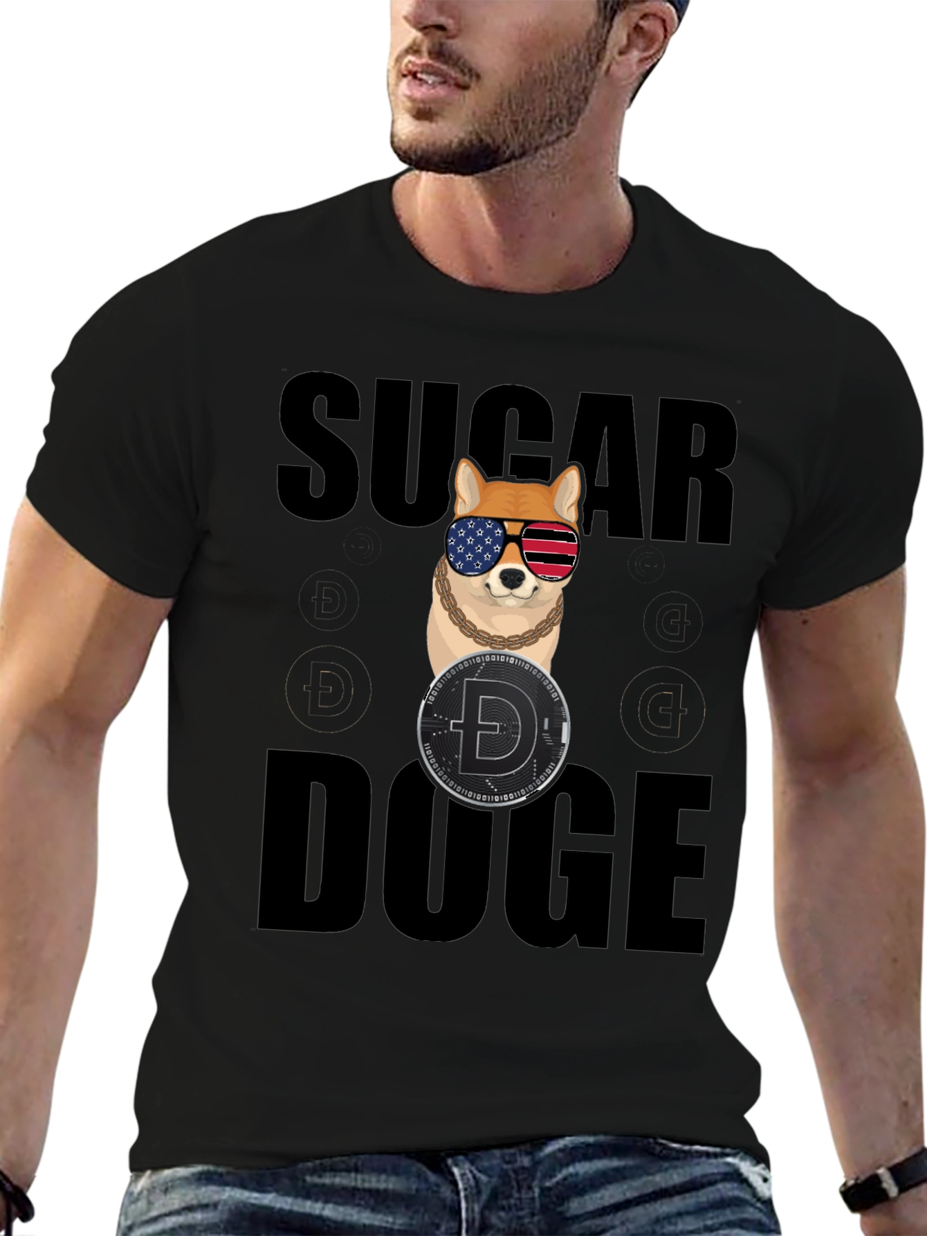 Sugar Doge Black T-Shirt