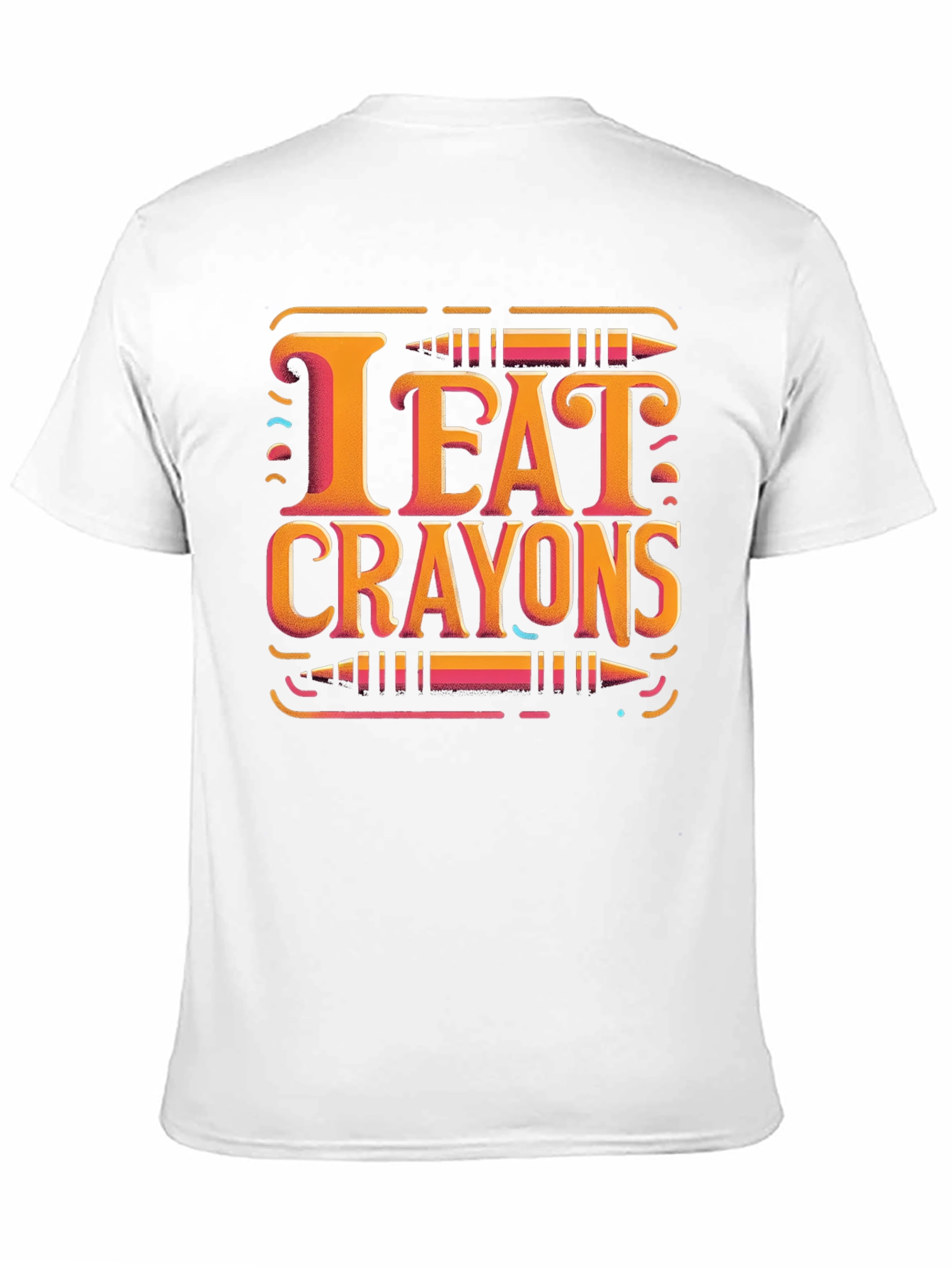 I Eat Crayons Graphic Tee - Novelty T-Shirt